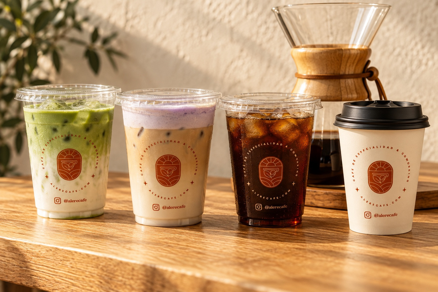 Bebidas de firma del paquete Alere Signature con cold foam, tisanas y tés de autor